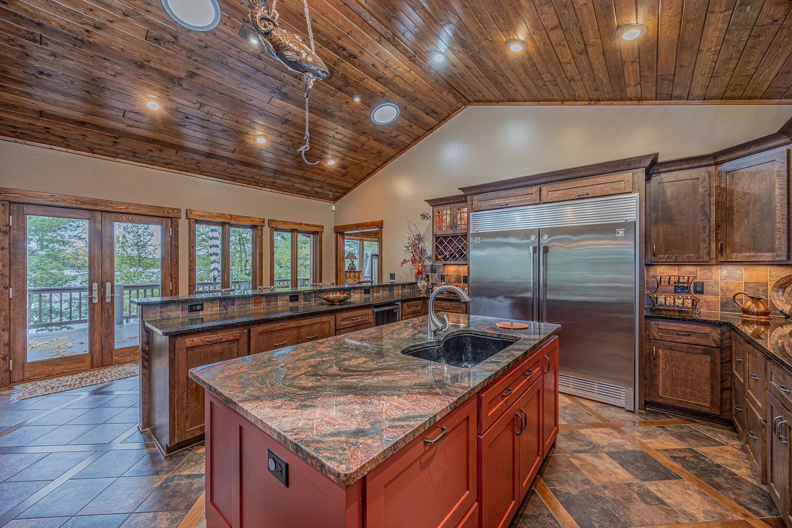 Terrific lake views from kitchen