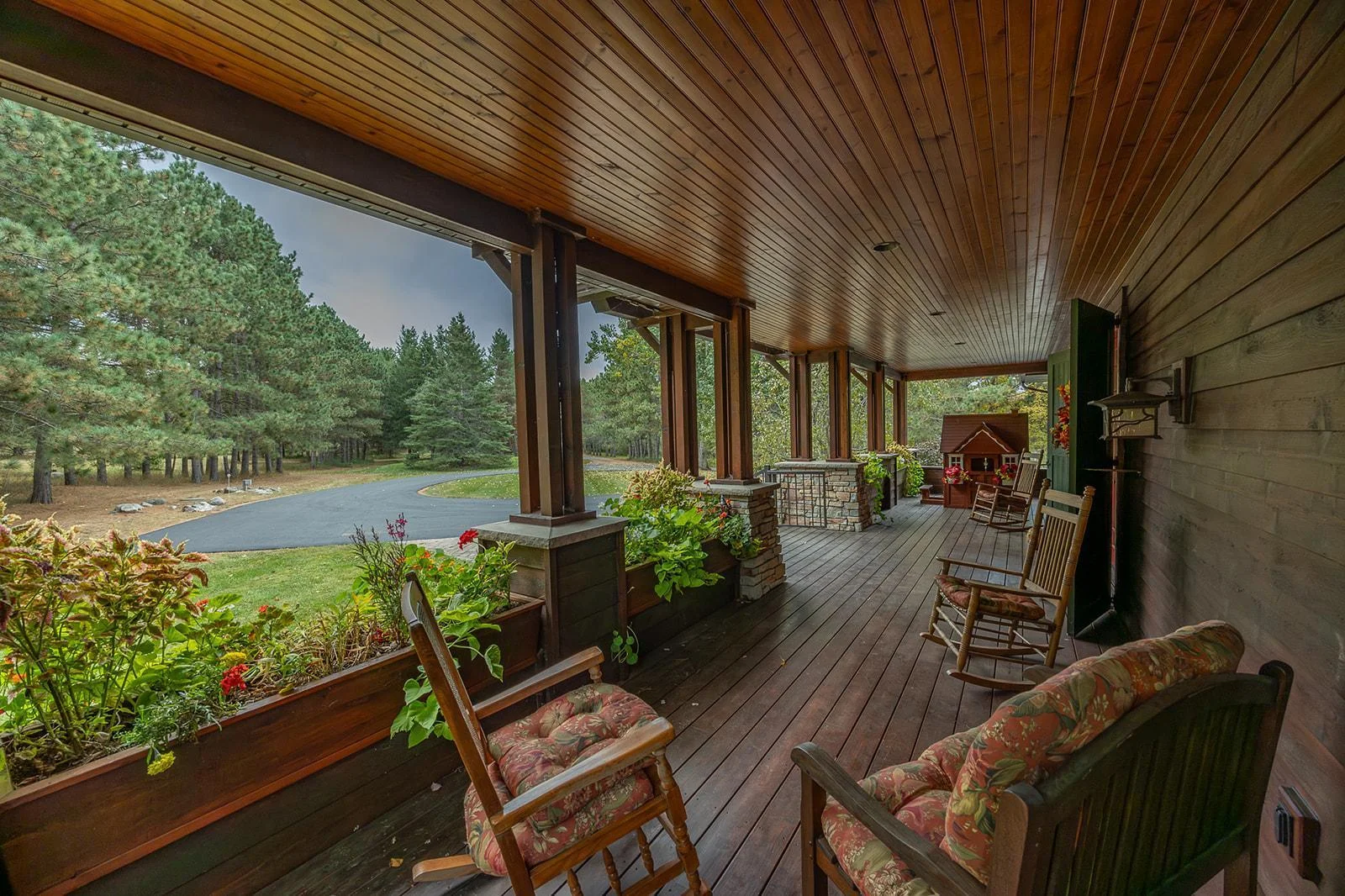 Expansive front porch