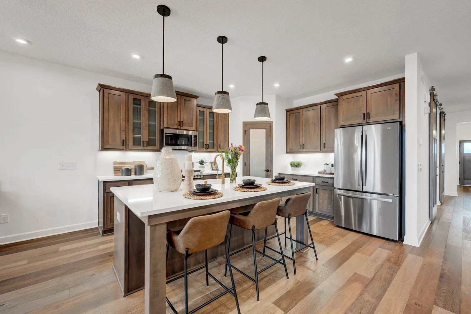 Pictures from previously built model home to showcase space. See listing agent for specific selections and options going into subject property.