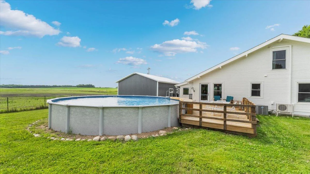 27' diameter above ground pool.