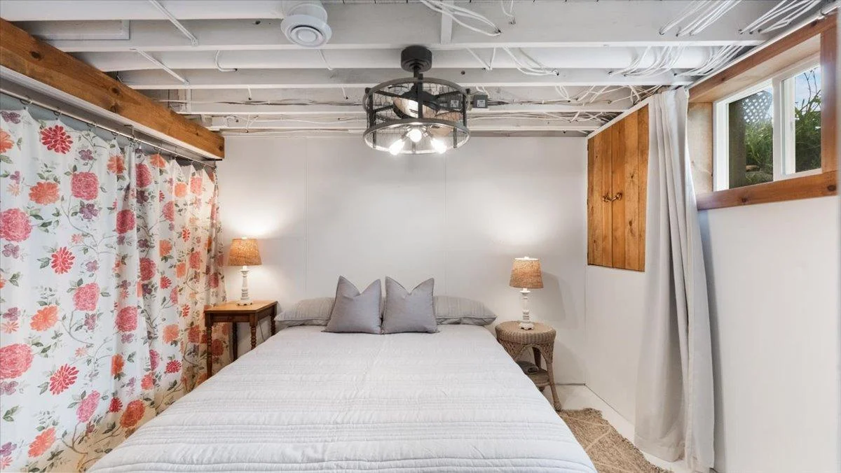 The lower level has a non-conforming bedroom.