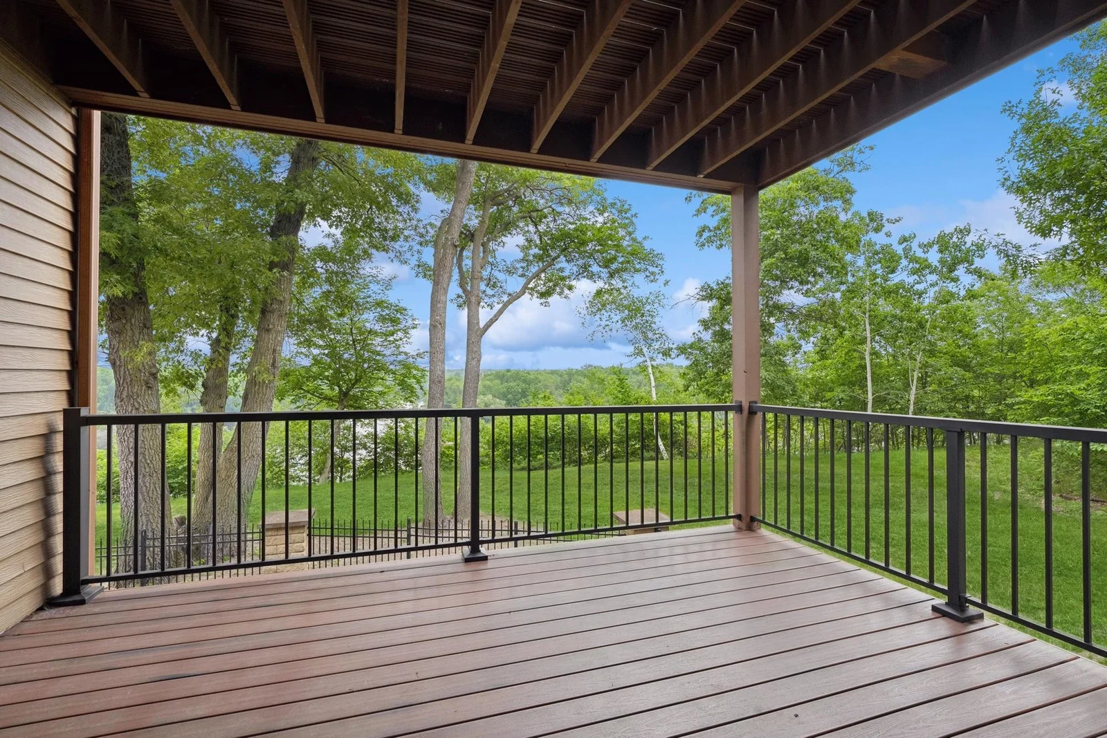 Private deck located off the primary bedroom