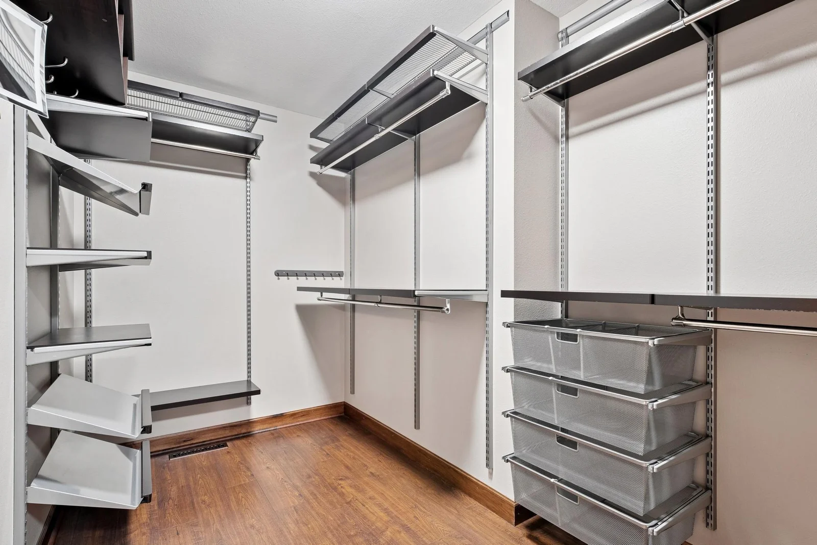 Oversized walk in closet in the owners suite