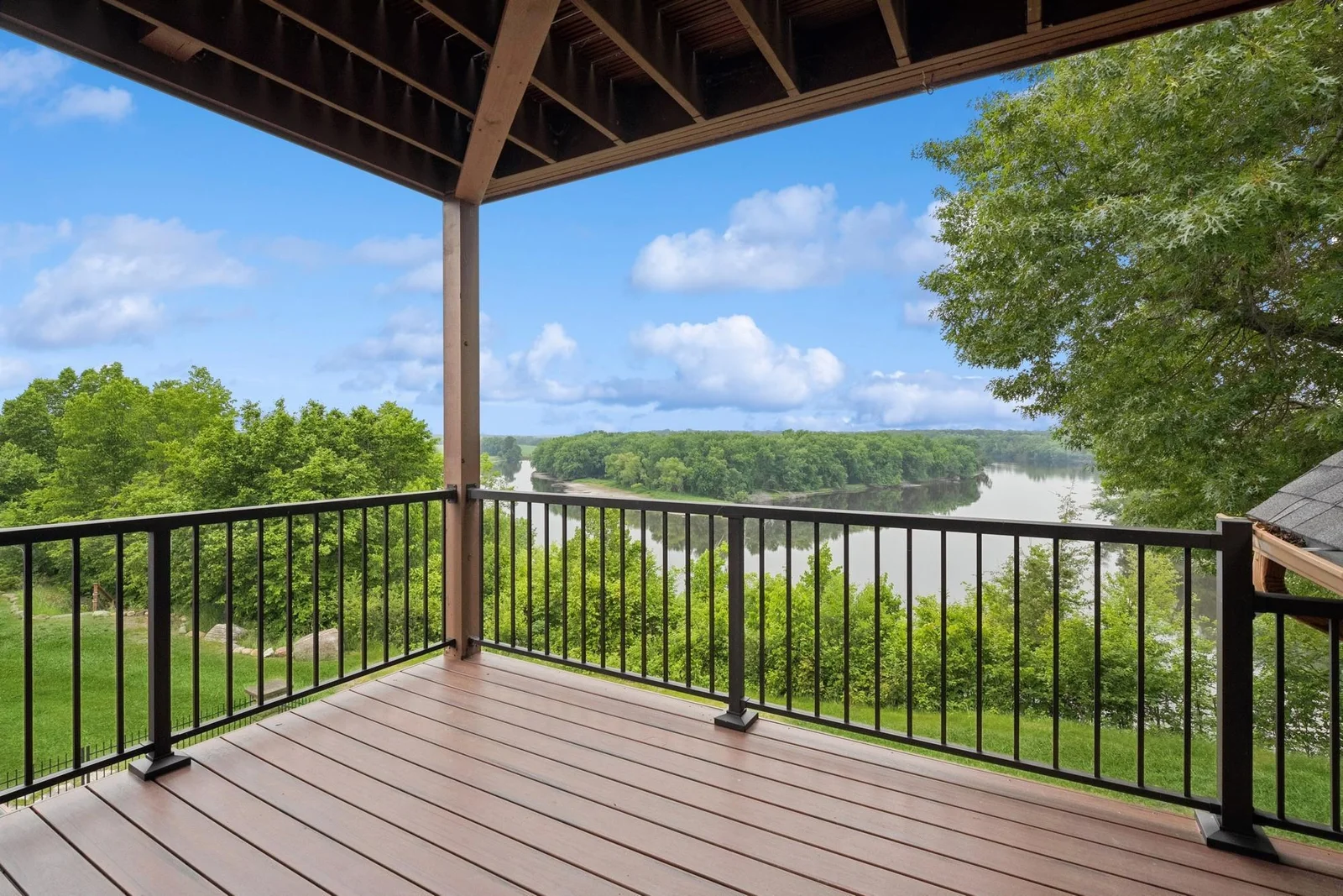 Views from the third bedroom's private deck