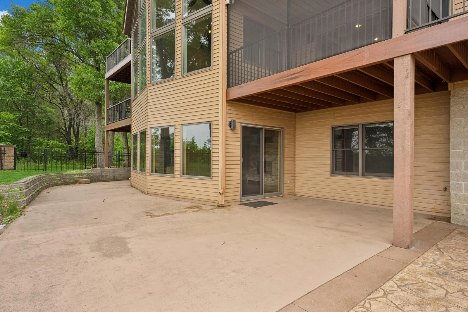 Lower level walkout to the patio