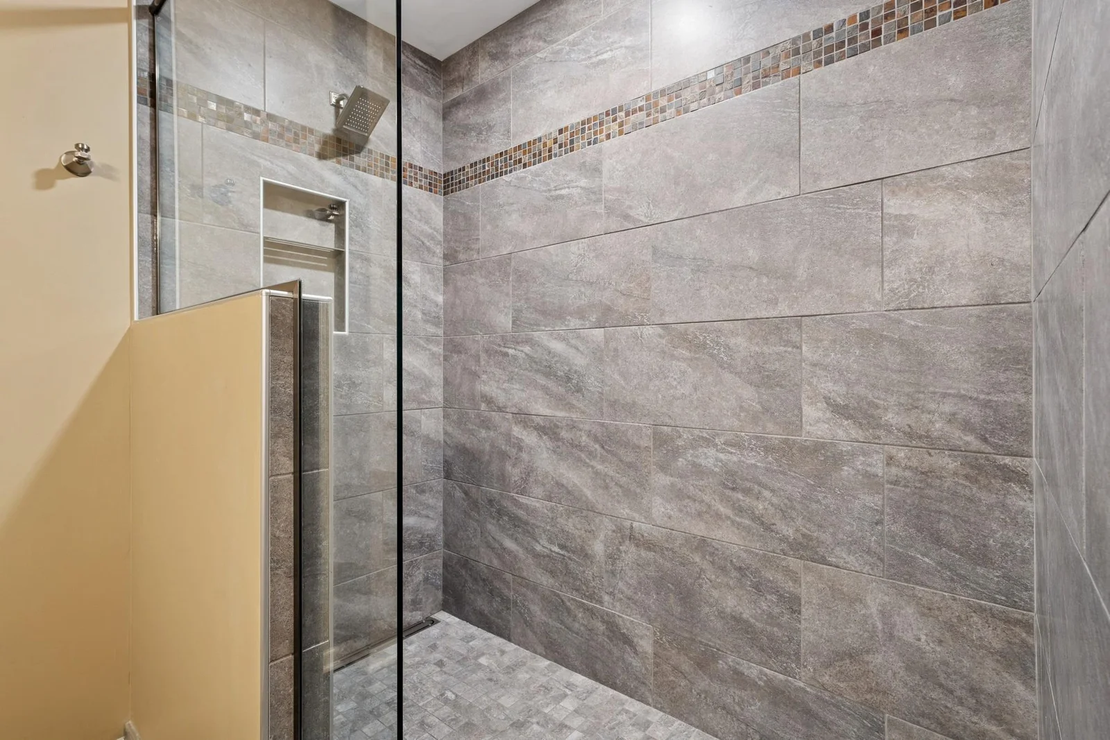 Large walk in shower in the second floor bathroom
