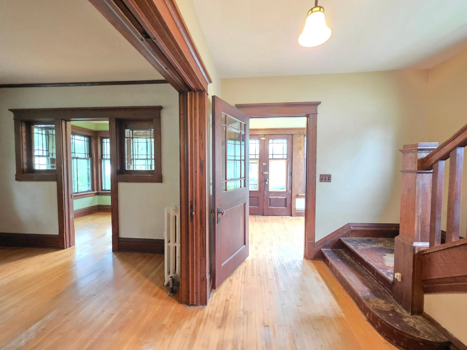 Pretty woodwork throughout this 4 bedroom, 2 bath home.