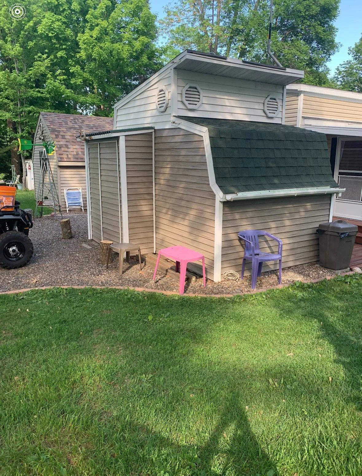 Storage Shed Wide Swing Doors (golf cart access)