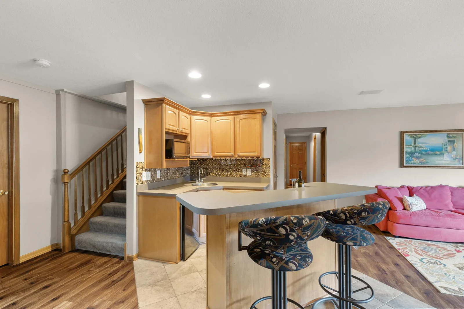 Perfect spot to host a Super Bowl party!