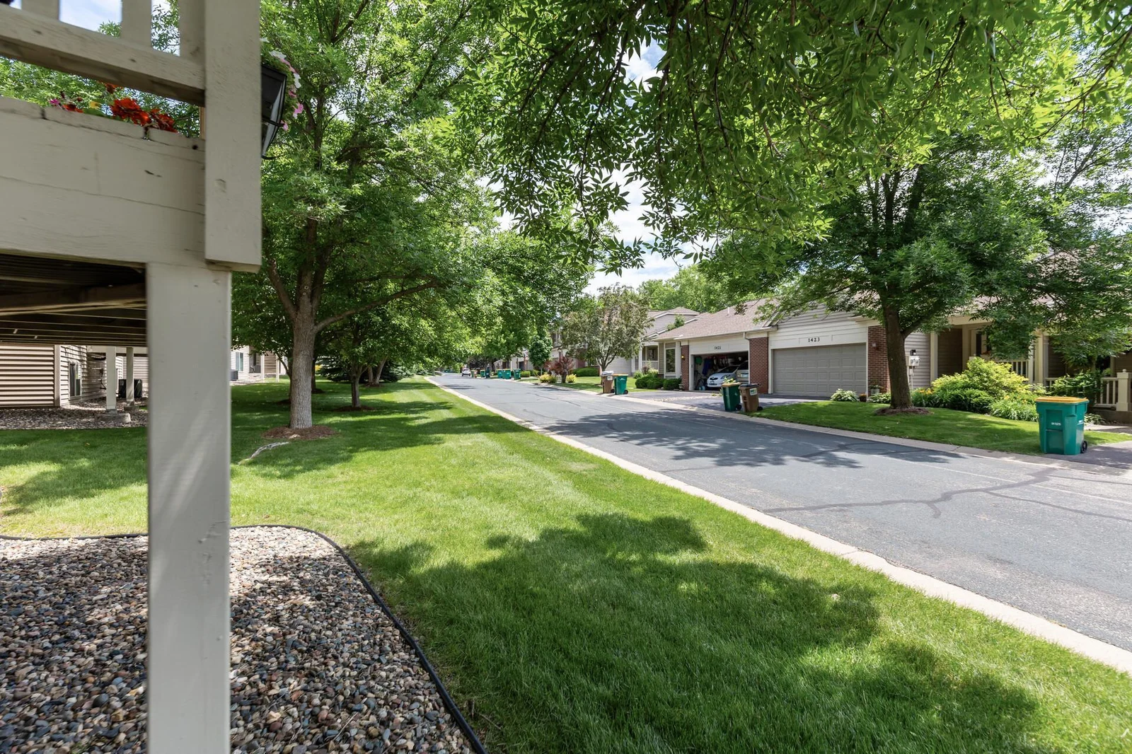 Quiet neighborhood.