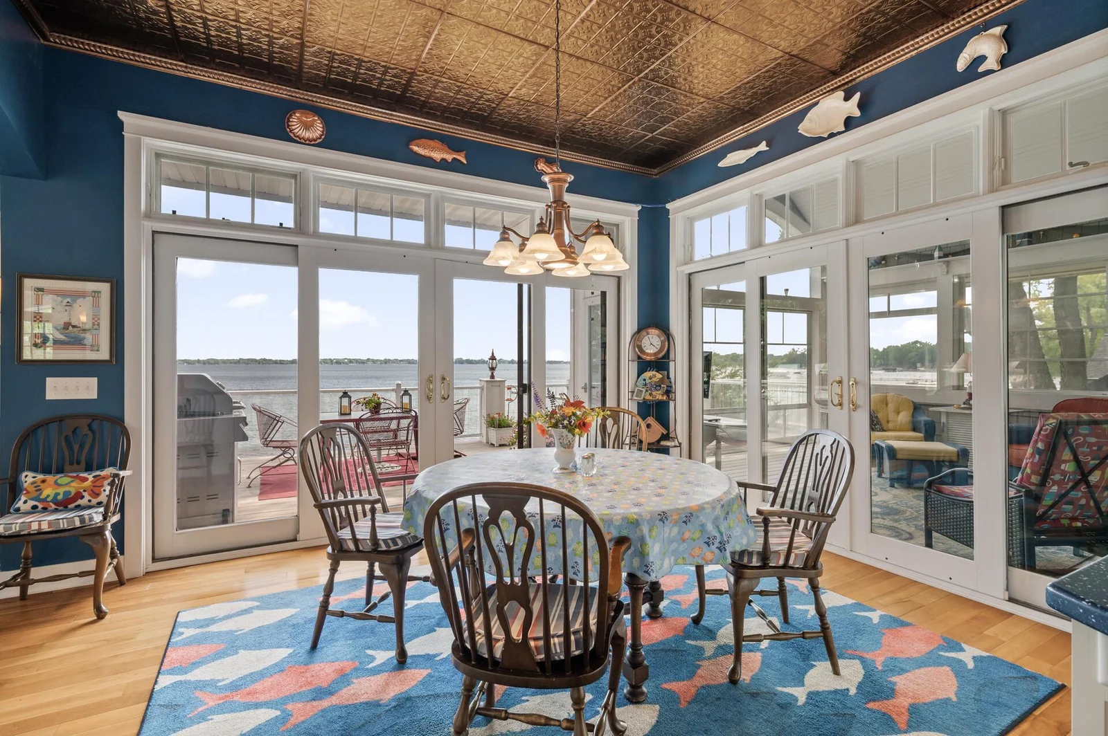 Informal eat-in kitchen with views!