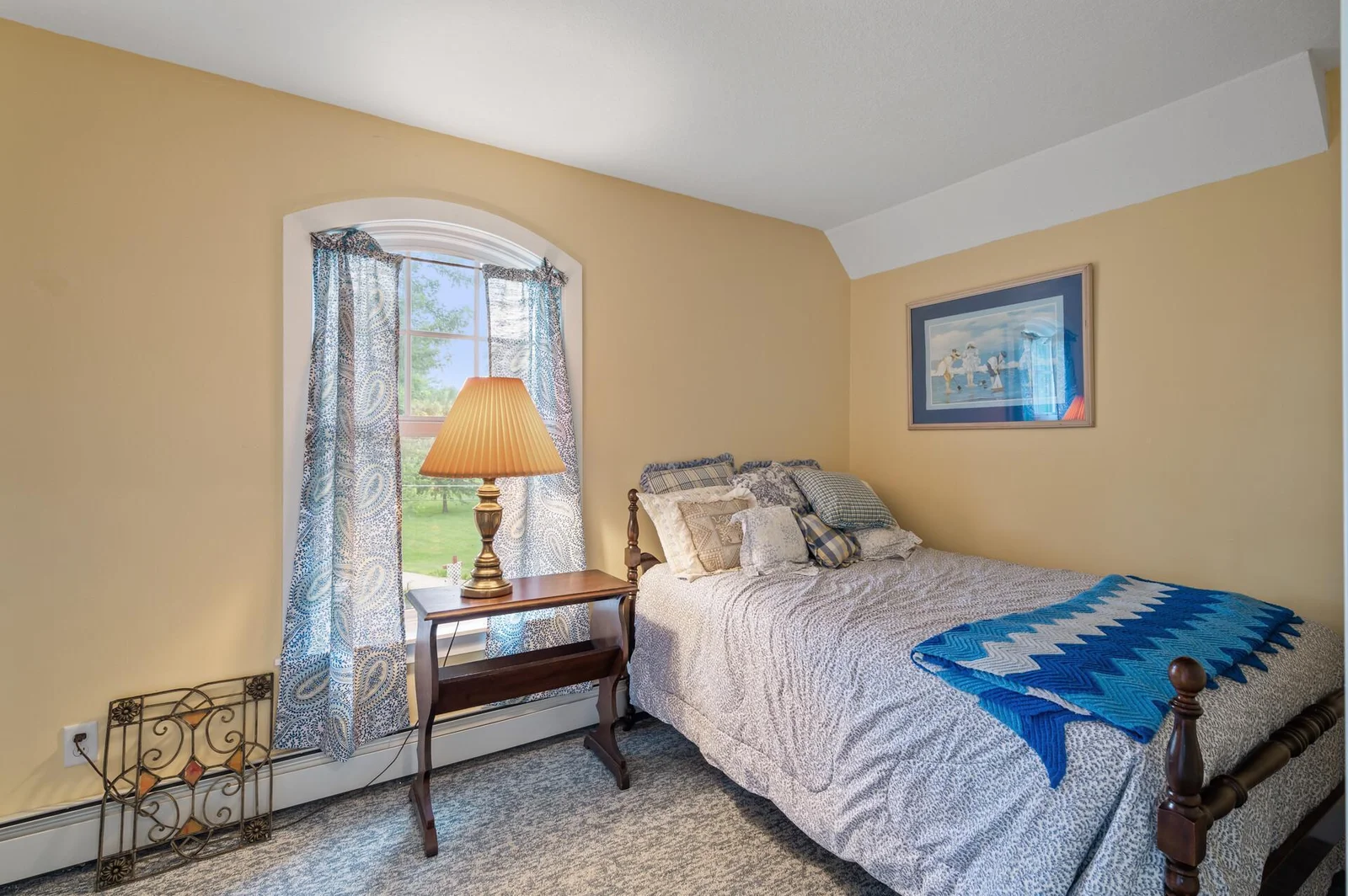 Private guest suite bedroom with built-in dresser!