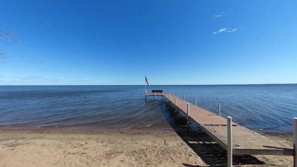 Sand swimming area