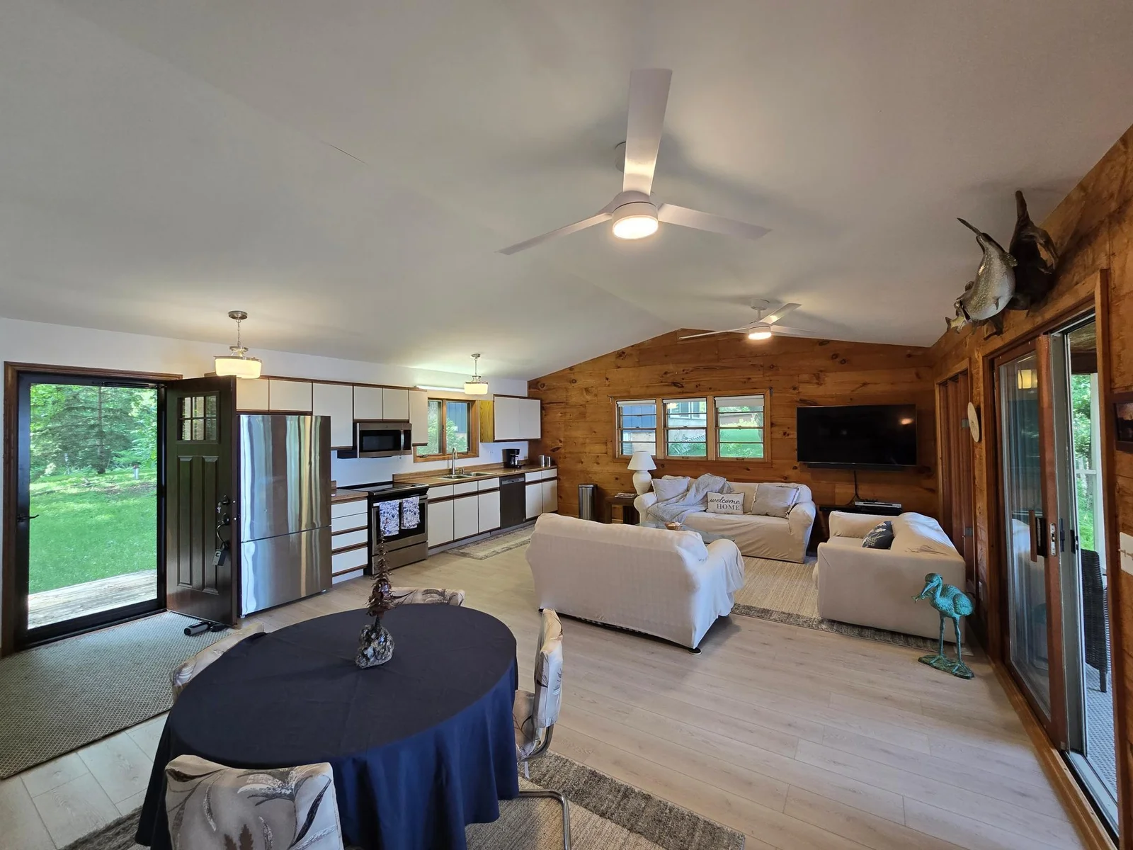 Please note the updated lighting and fans and brand new LVP flooring throughout the whole home
