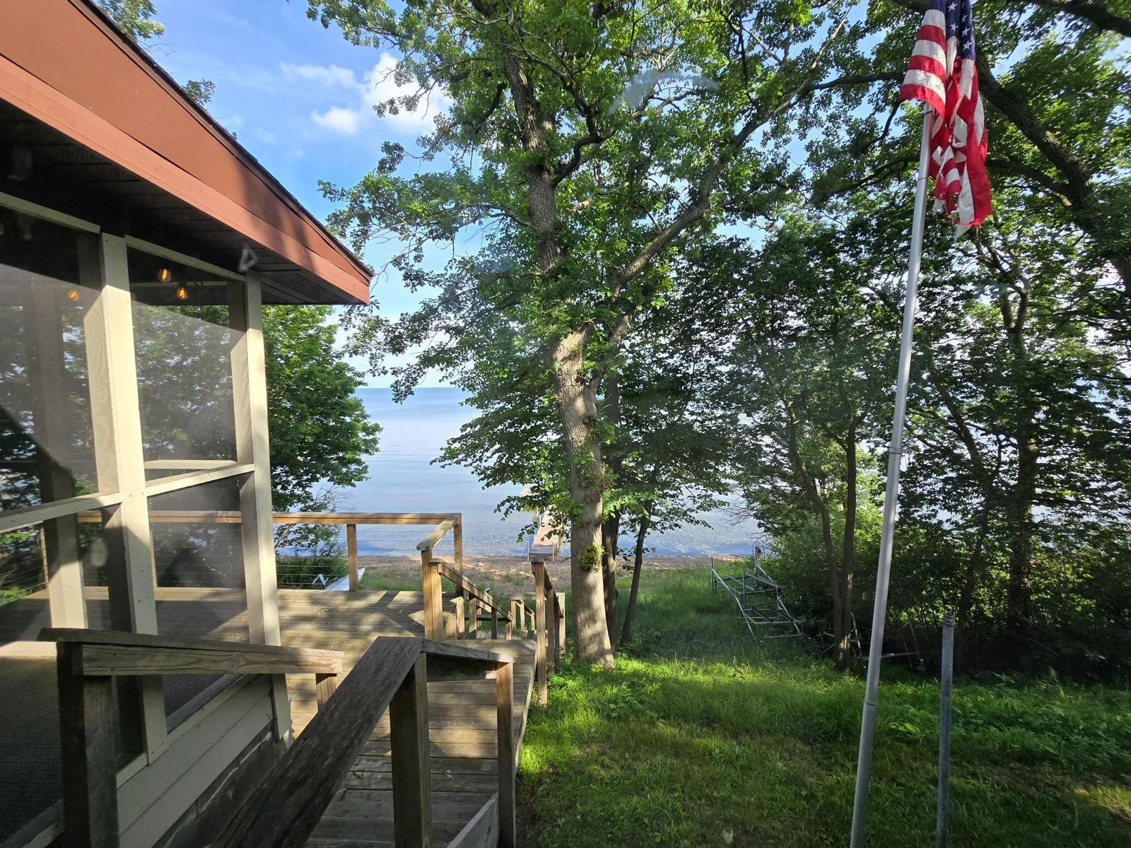 Lake view from bedroom 2