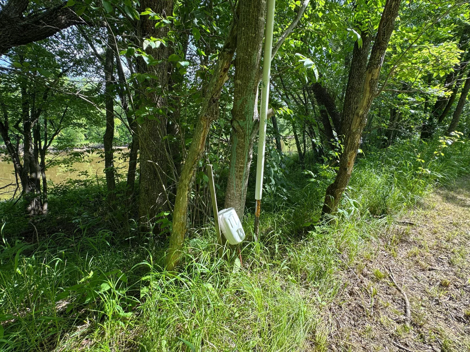 West property line marker