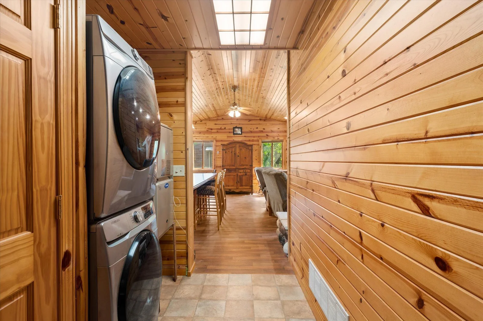 Laundry and Furnace are in the hall