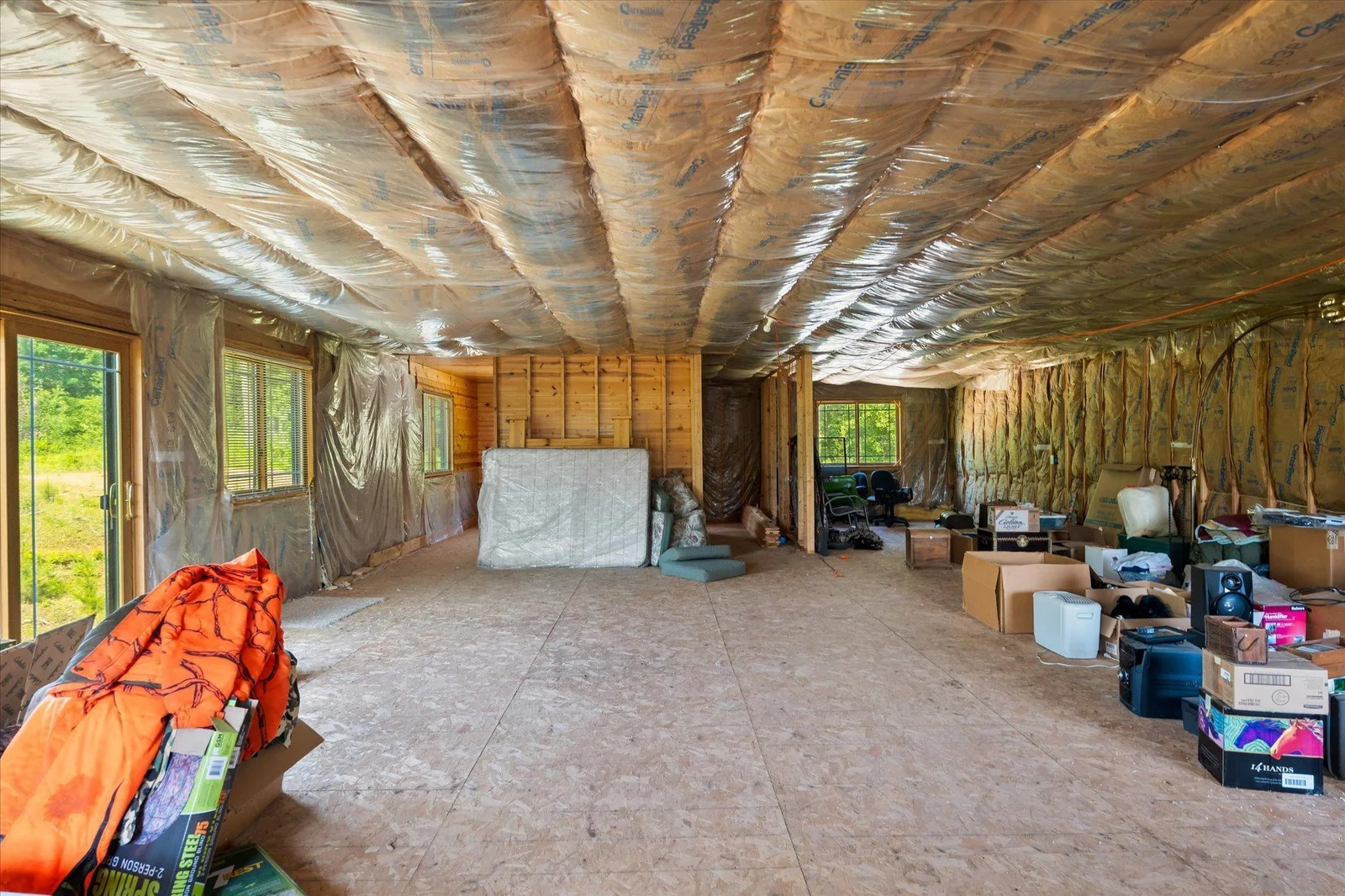 Loft area 30 x55  This has windows and a sliding door ready for a deck