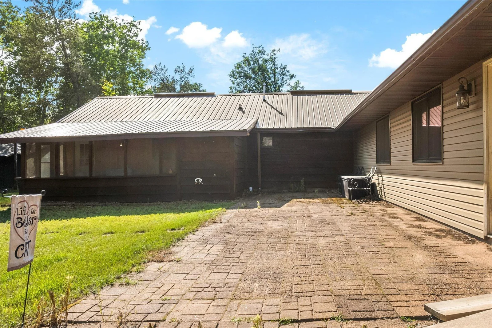 Large paver patio