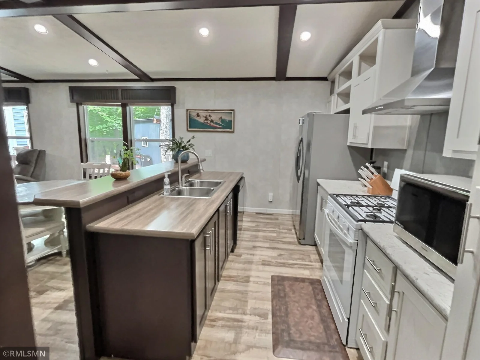 The kitchen has plenty of room to cook your favorite meals and entertain.