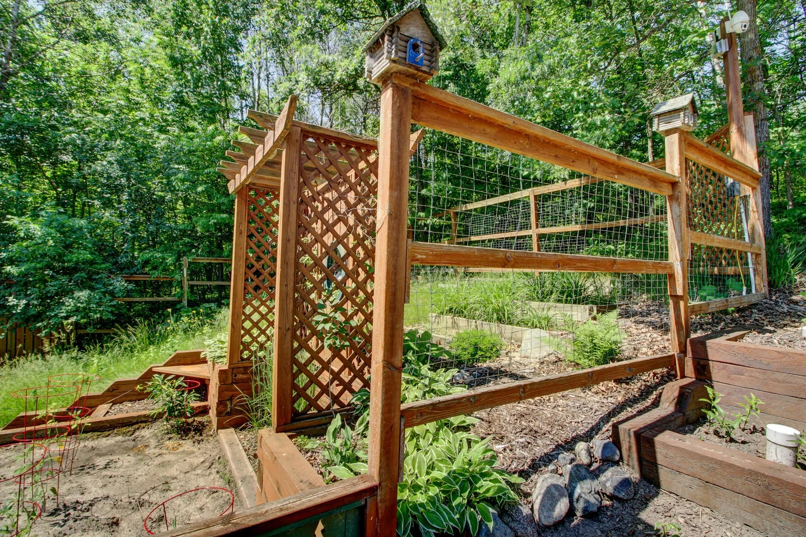 Trellis and Garden Area