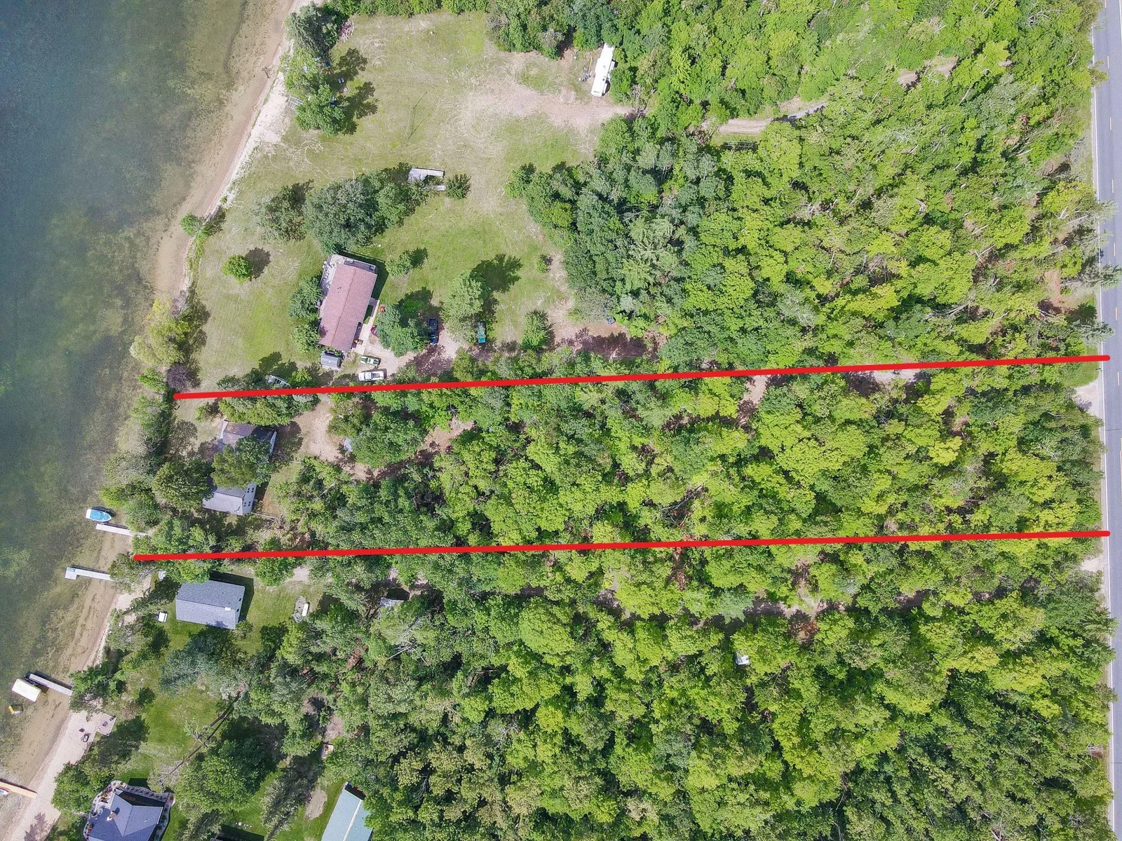 Aerial of Property Lines