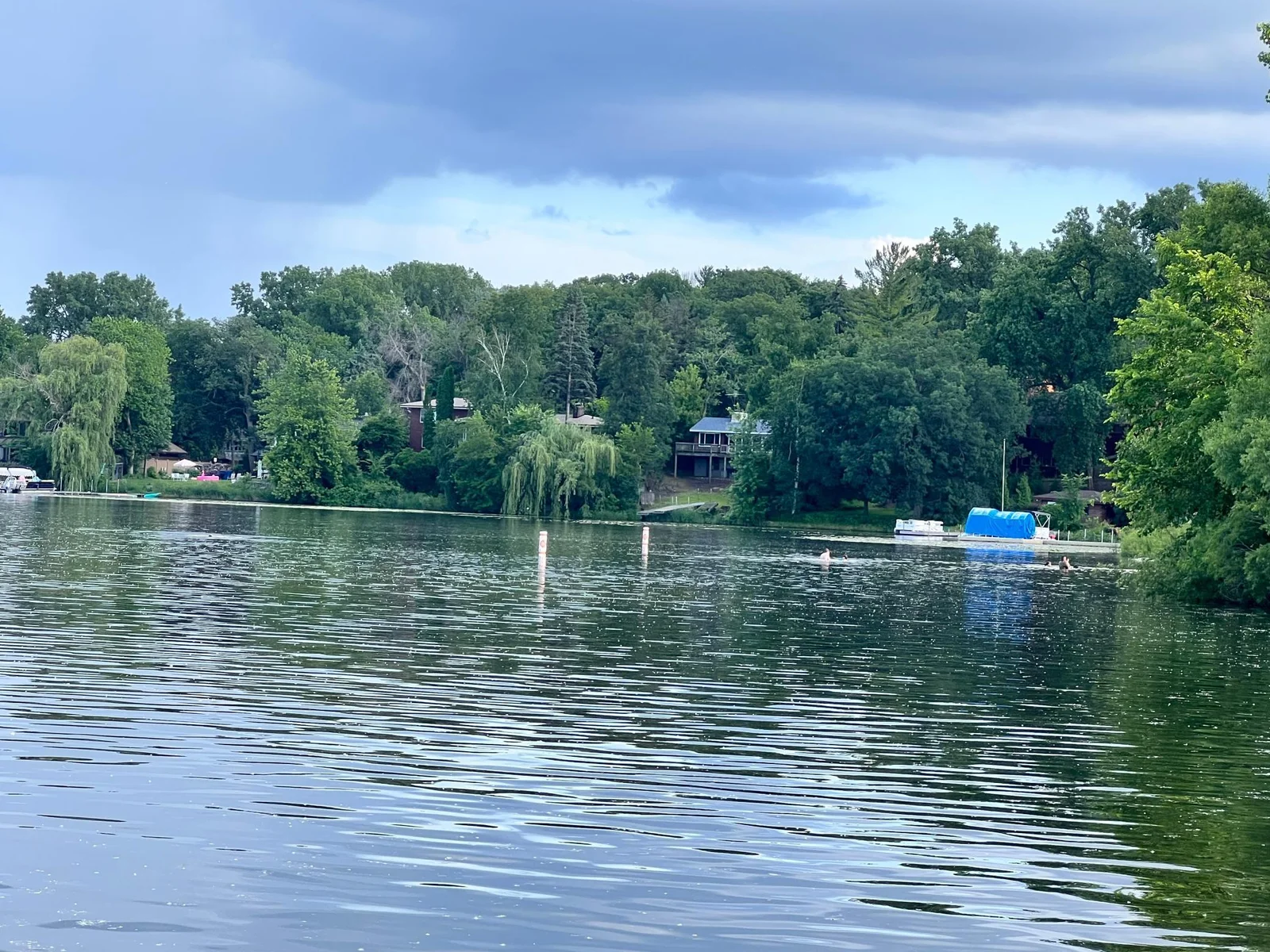 Viewing the property  from the lake