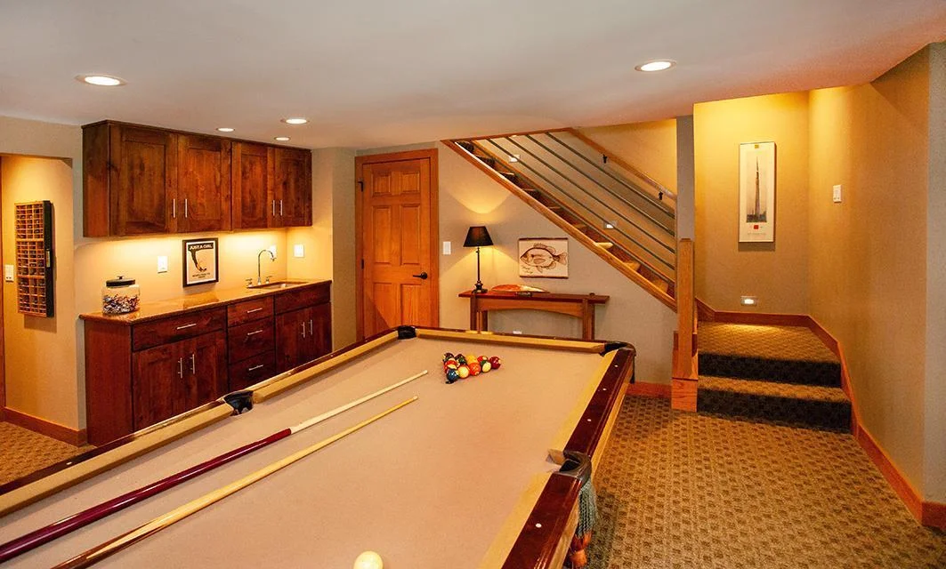 billiards downstairs