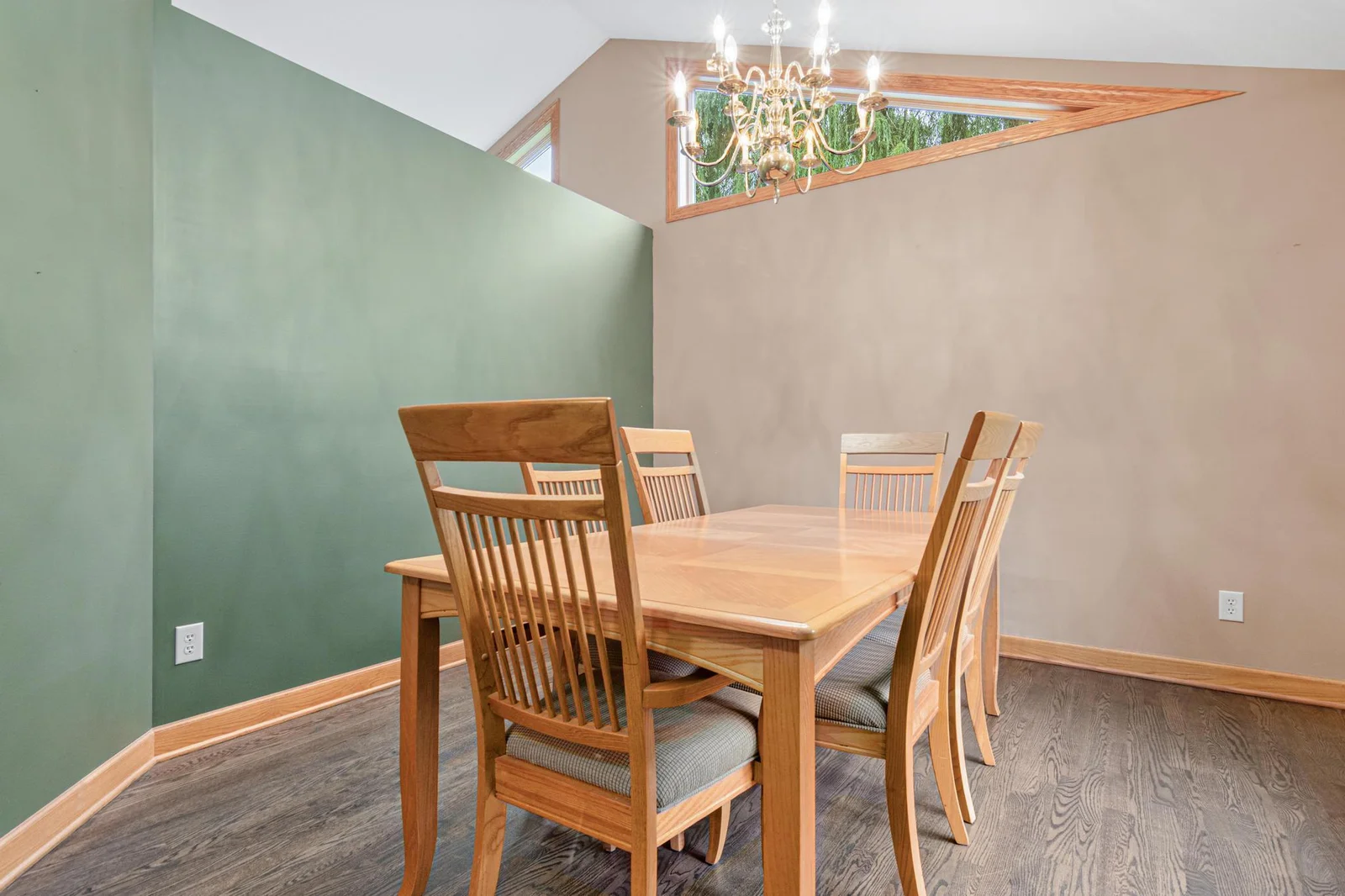 Another view of the spacious dining room.