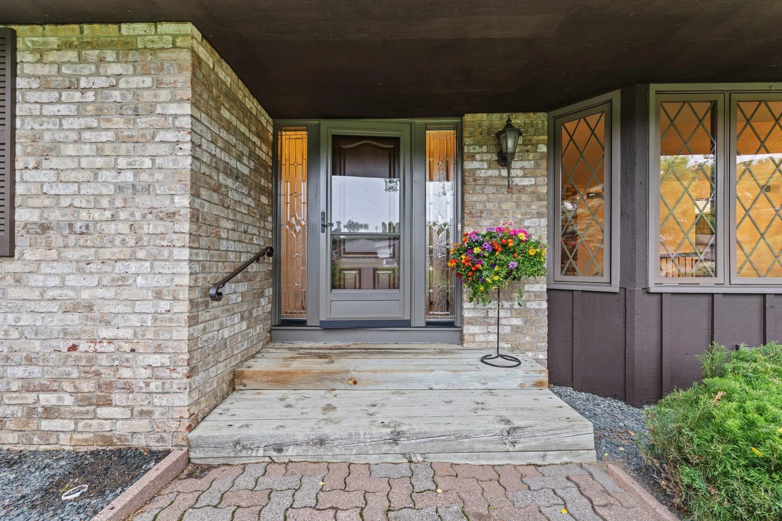 Lovely front door greets you.