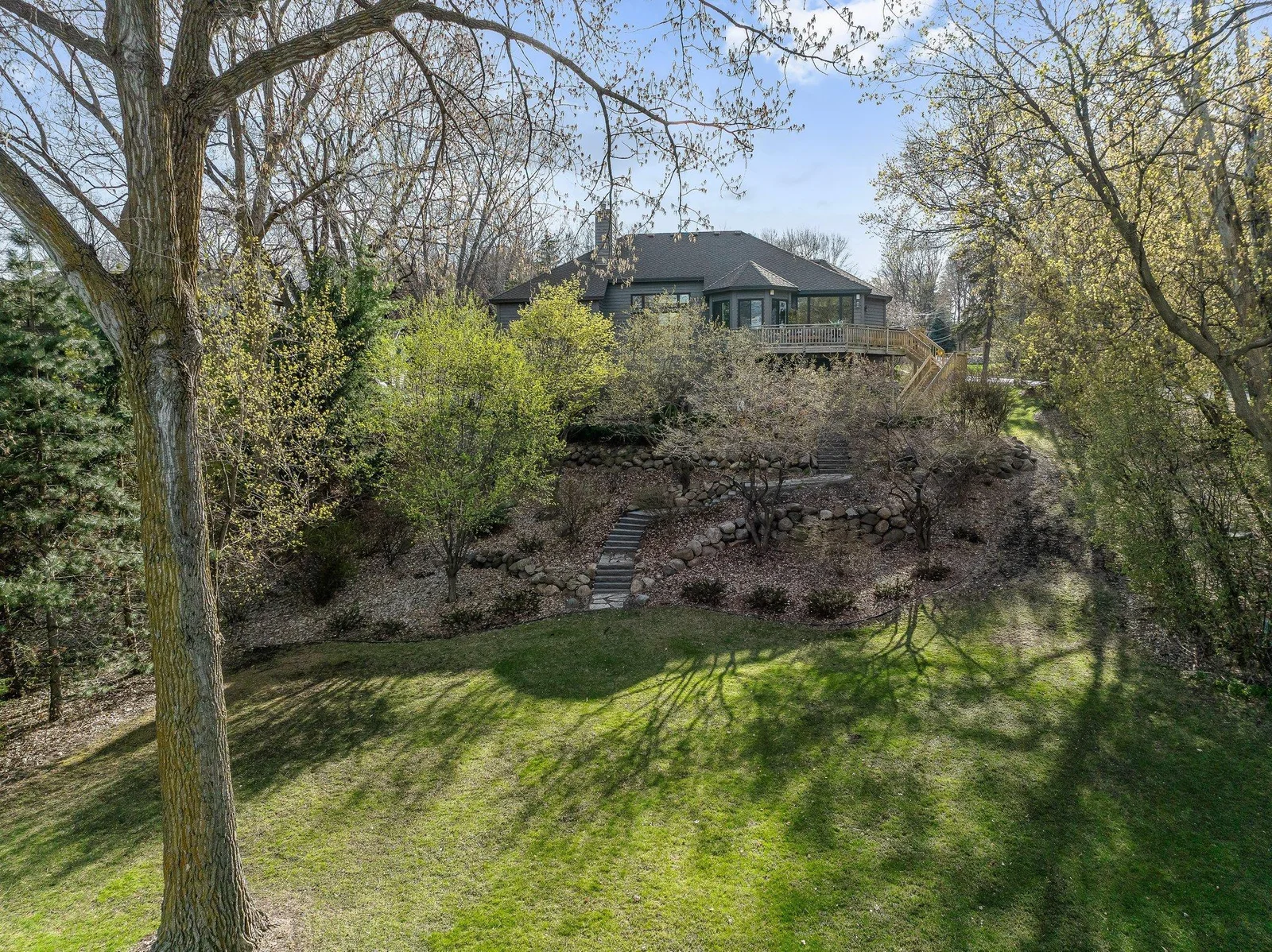 over $100K of landscaping has been put into the home
