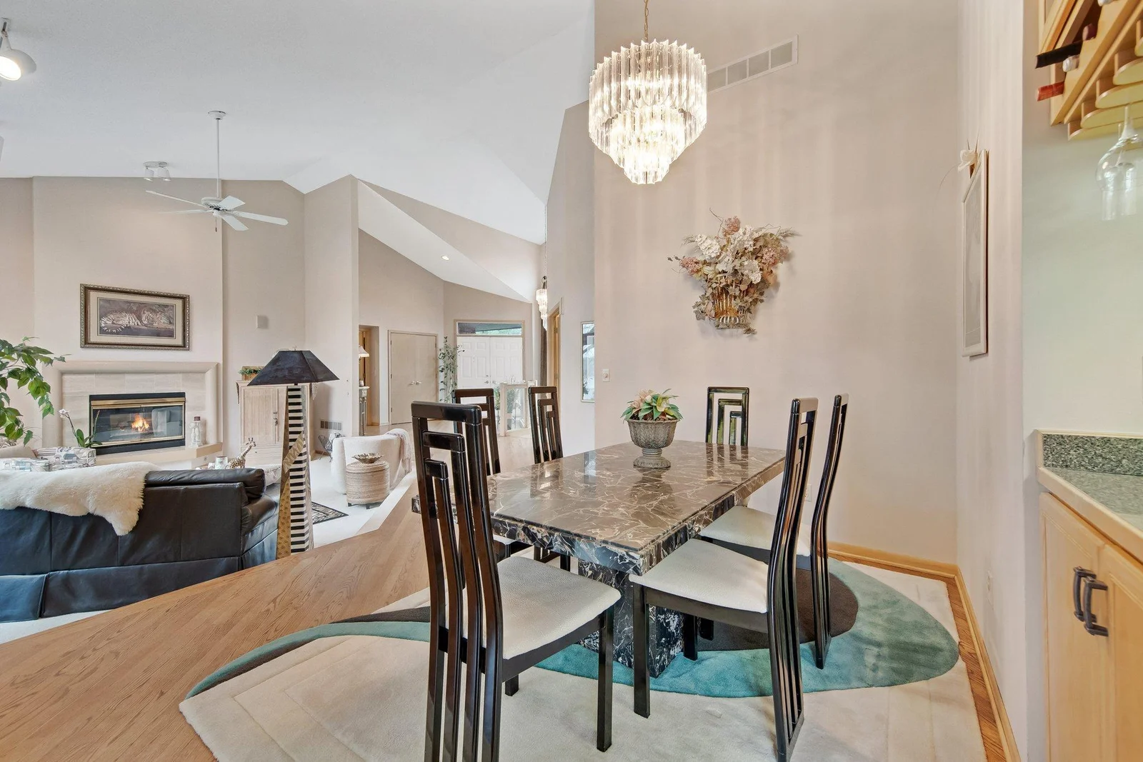 Another view of the main floor formal dining area - with it's very own "wet bar"