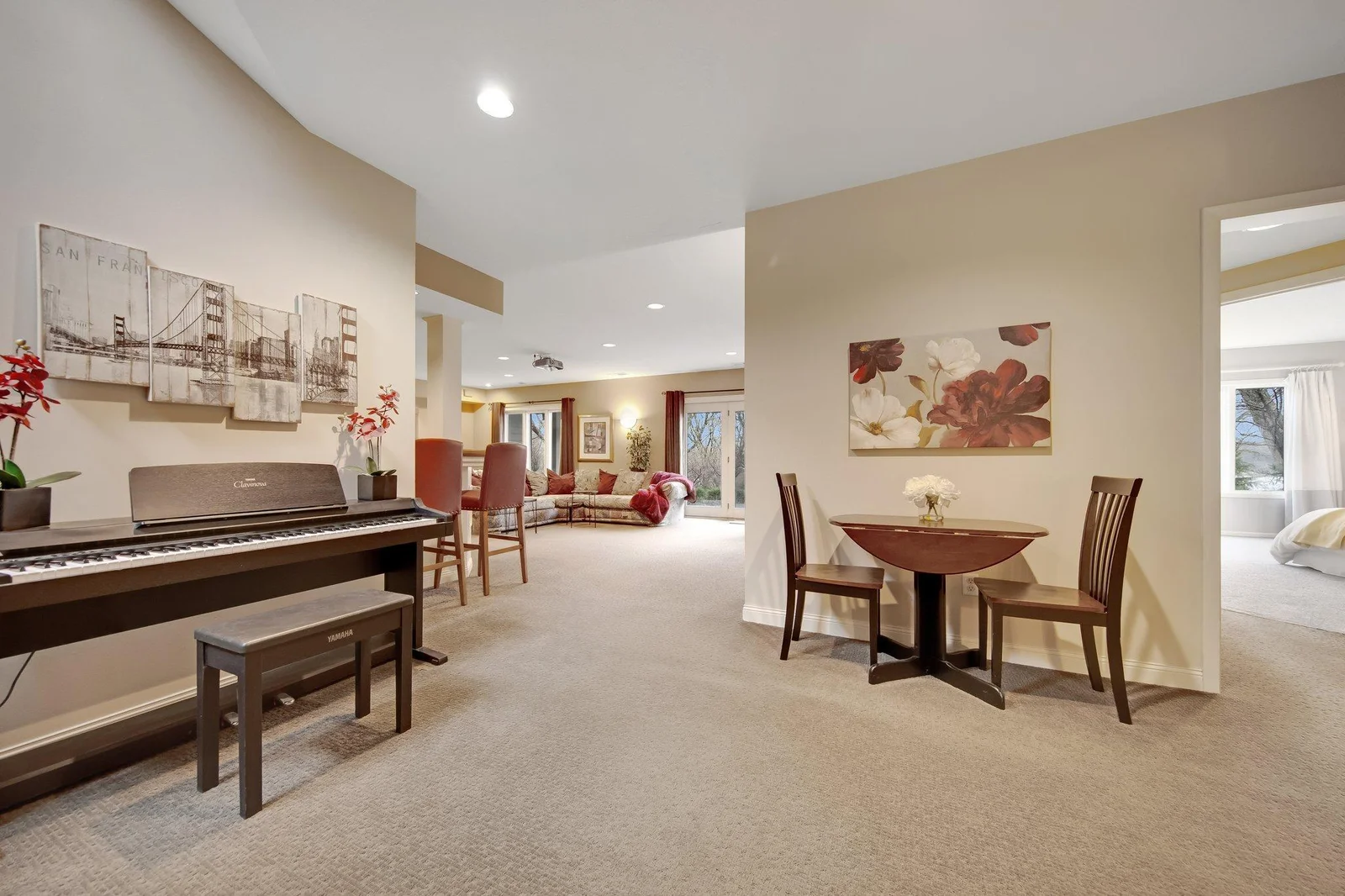 Walk-out and large windows throughout - make it bright and Cheery!