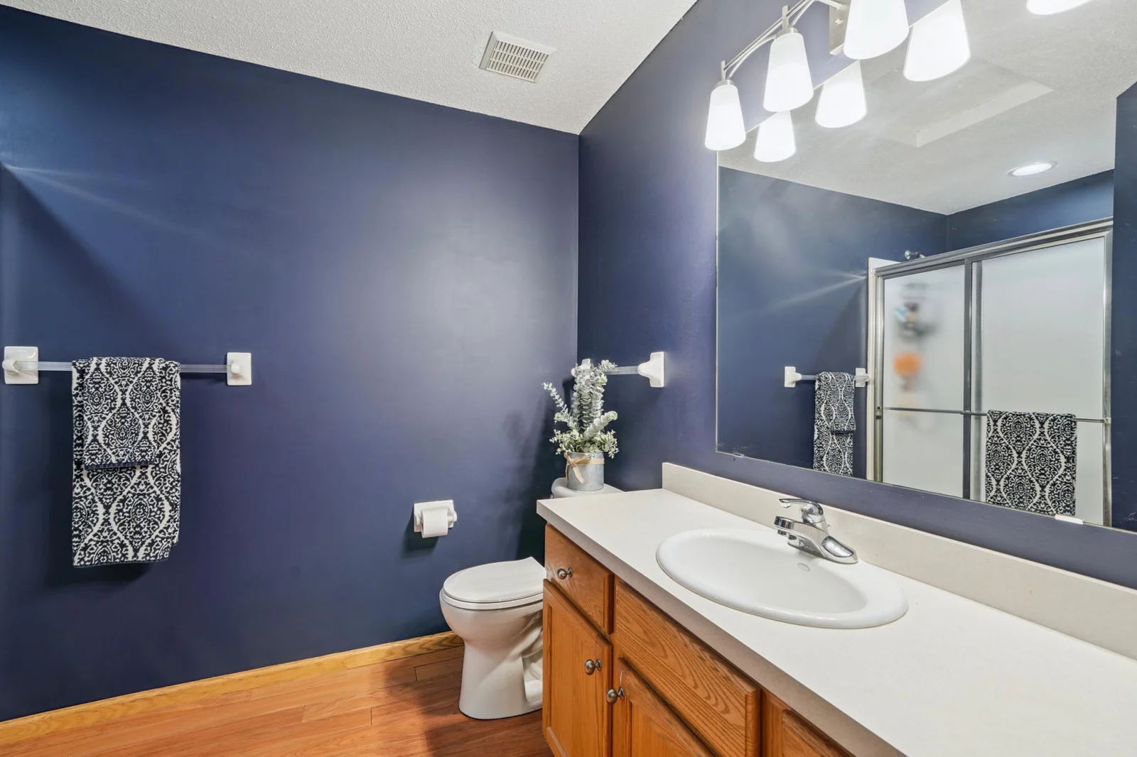 Private primary 3/4 bath.