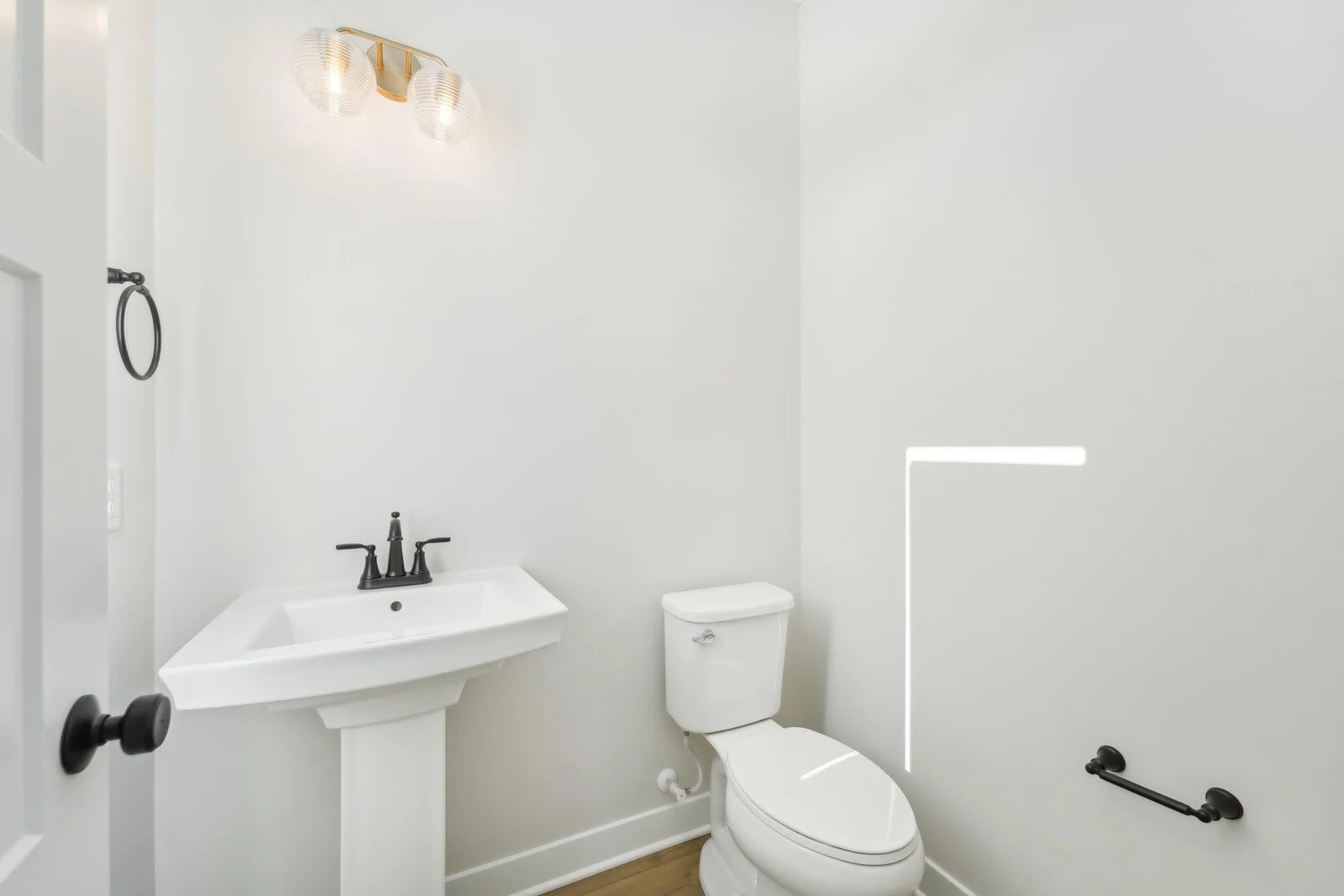 Main level powder bathroom