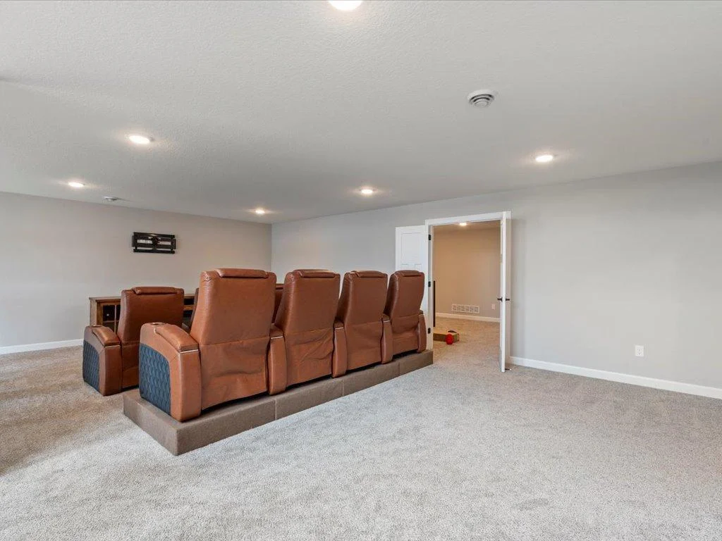 Kids will love this huge lower level family room.