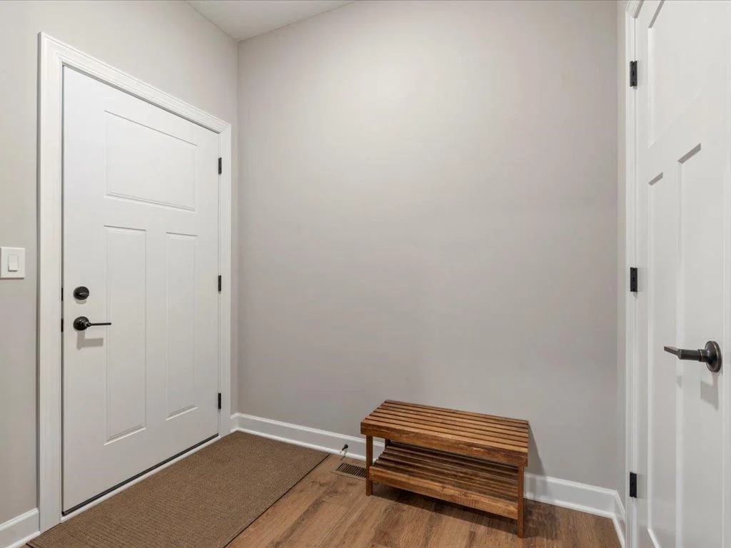 Mud room with drop center.