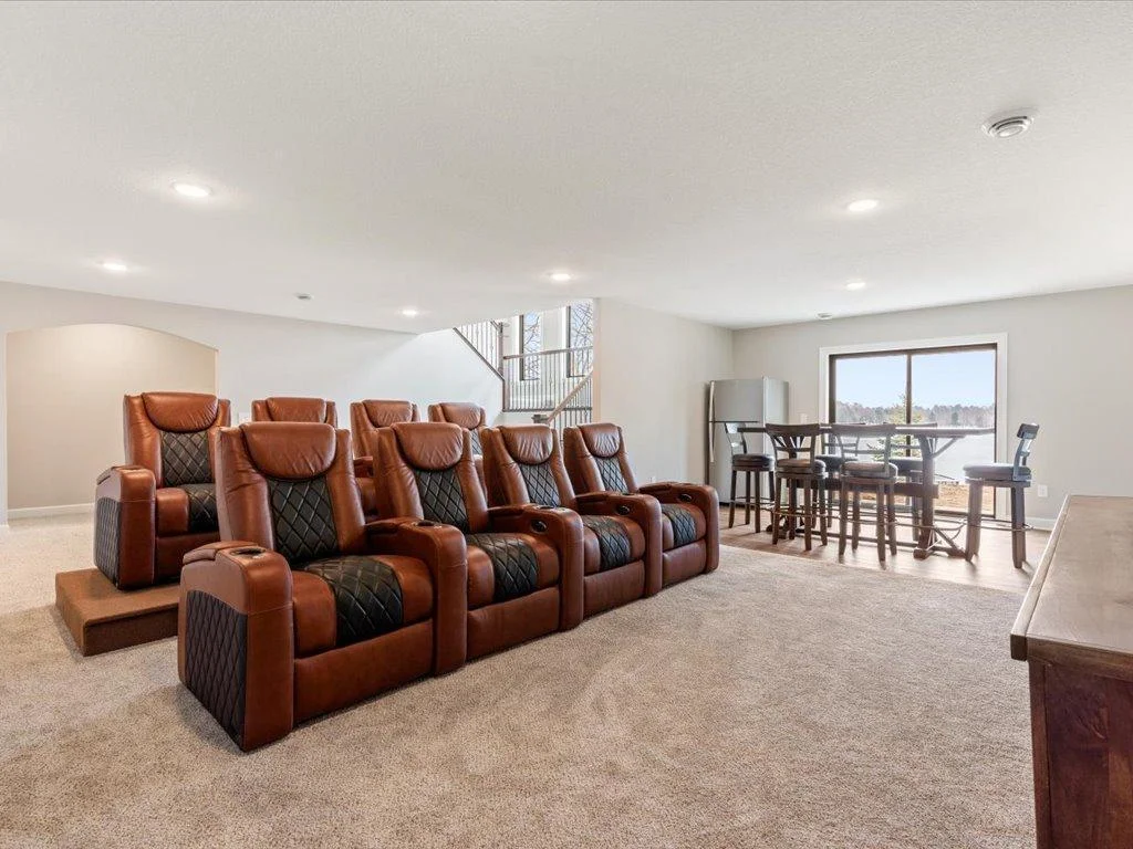 You will love the lower level family room with tons of light and great views of the lake.
