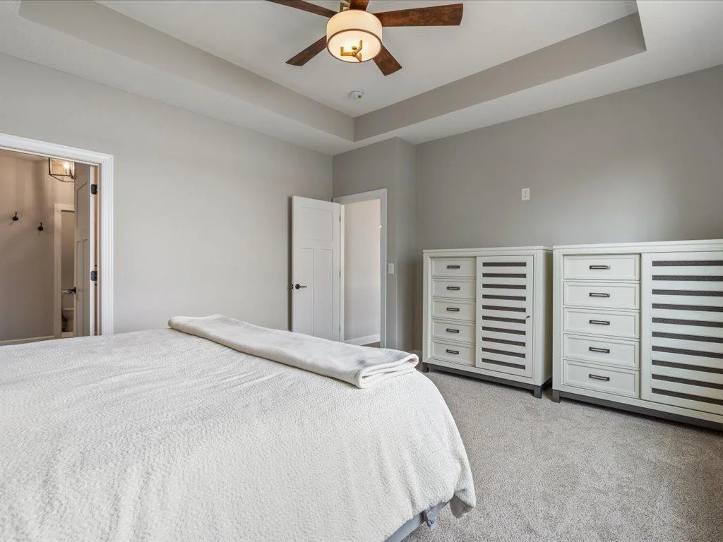 Master bedroom complete with box vault.