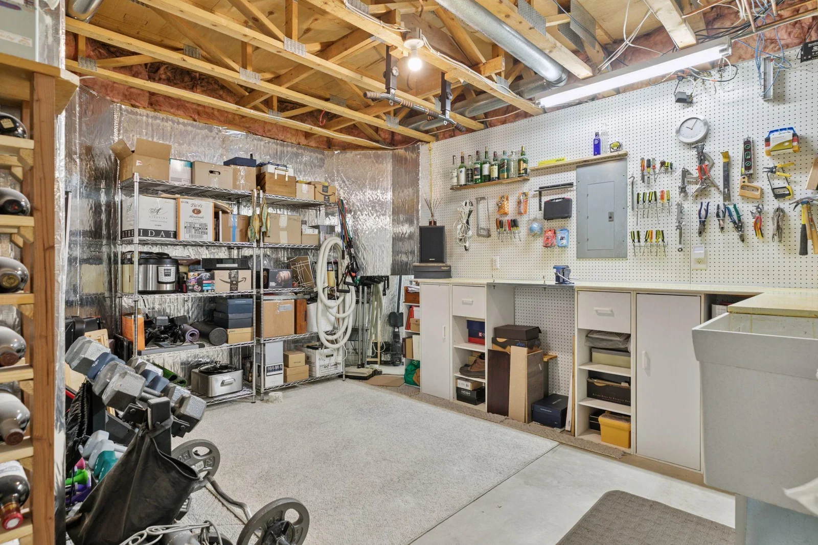 wonderful workshop and storeroom
