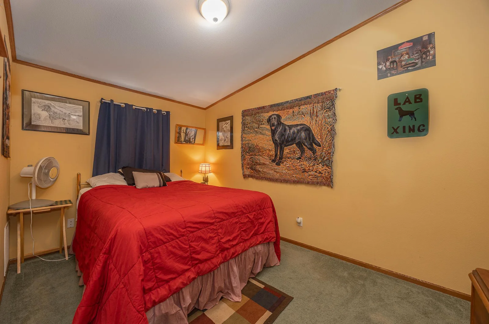 Bedroom with large closet