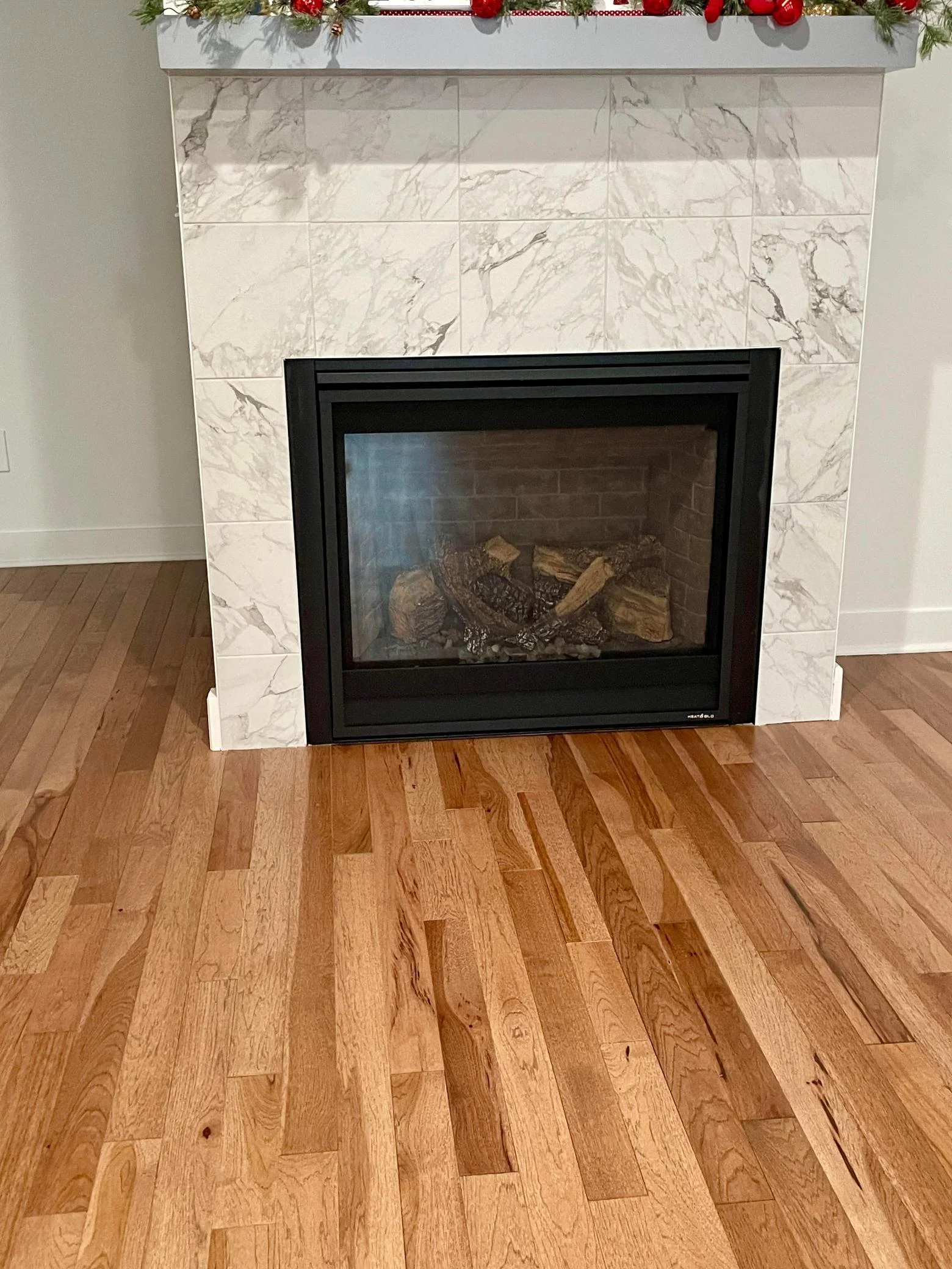 Bonus room fireplace
