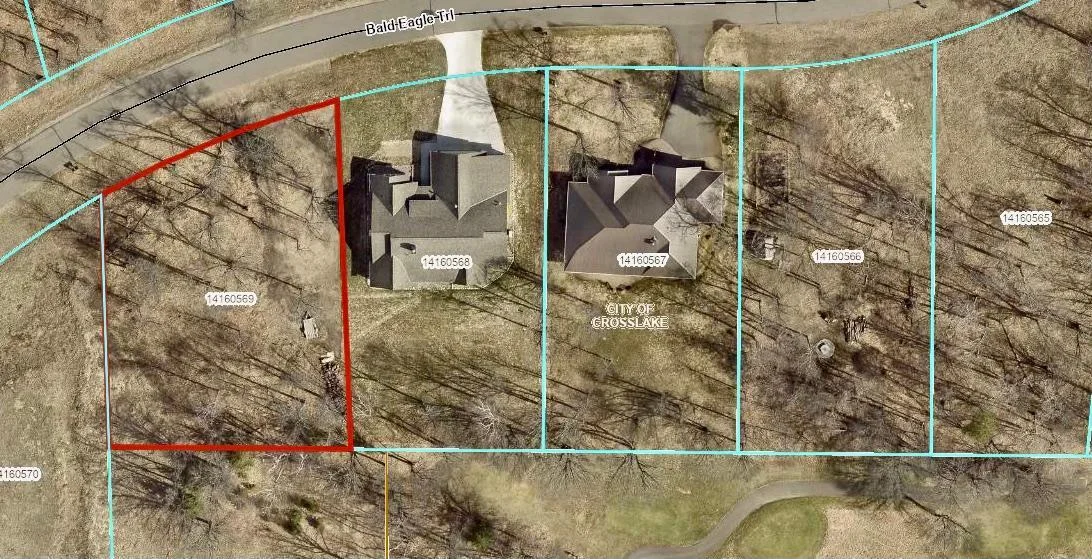 Adjacent lot aerial.