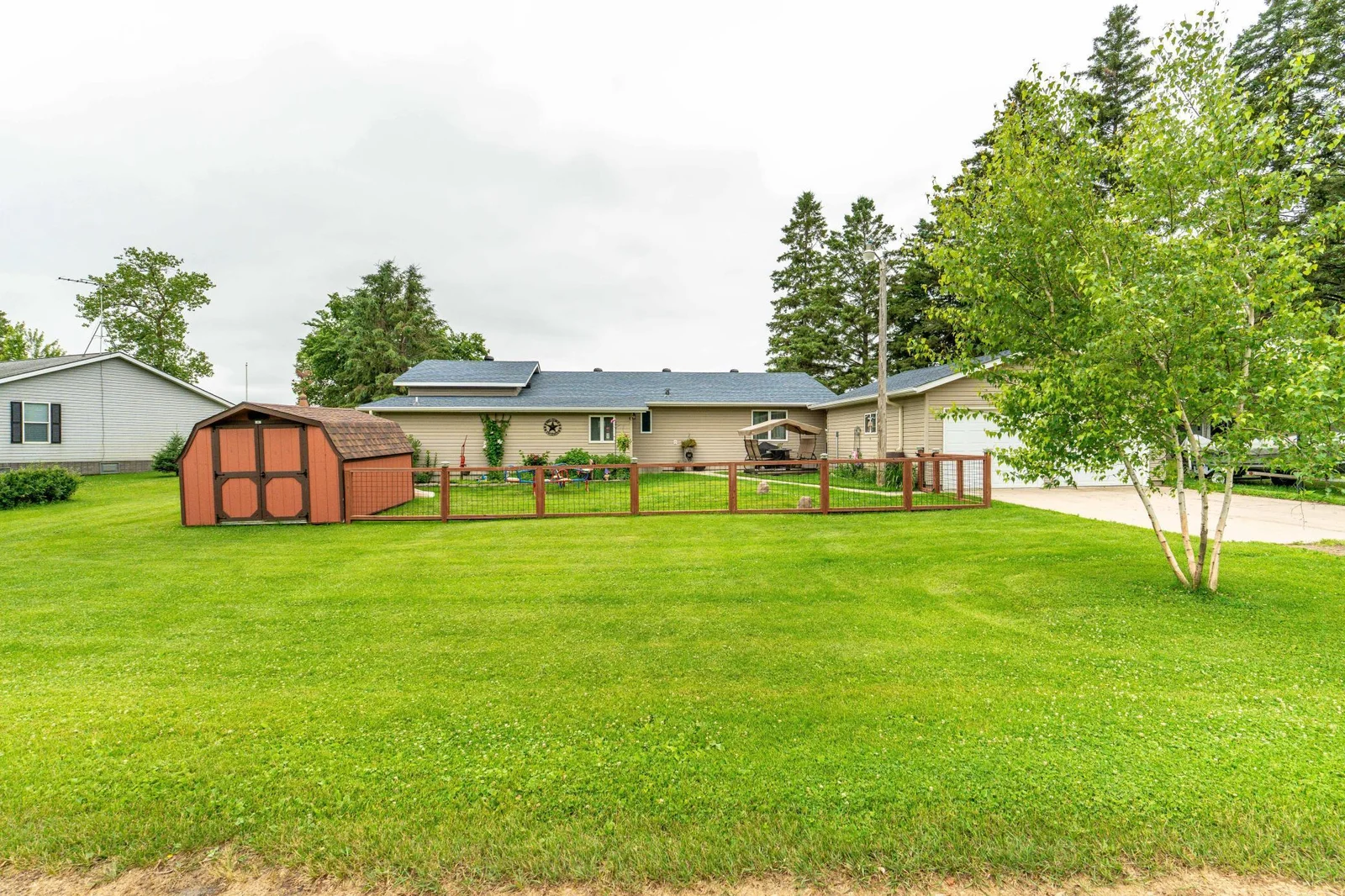 Fenced Yard and Shed
