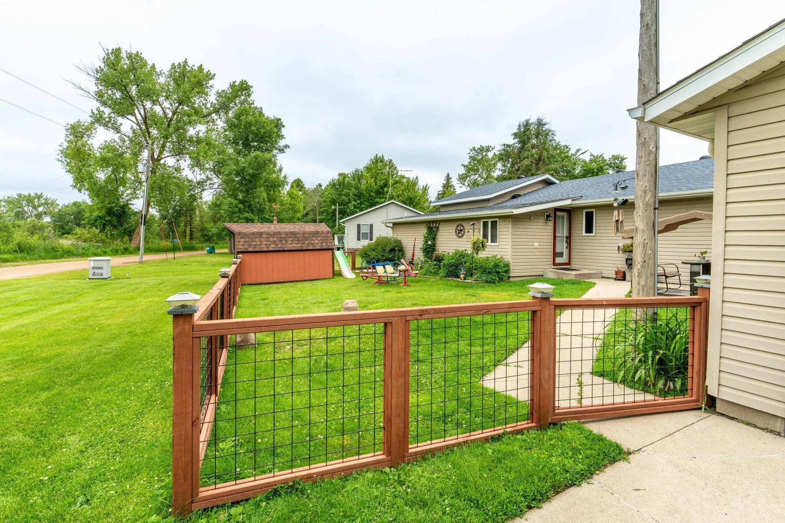 Fenced yard