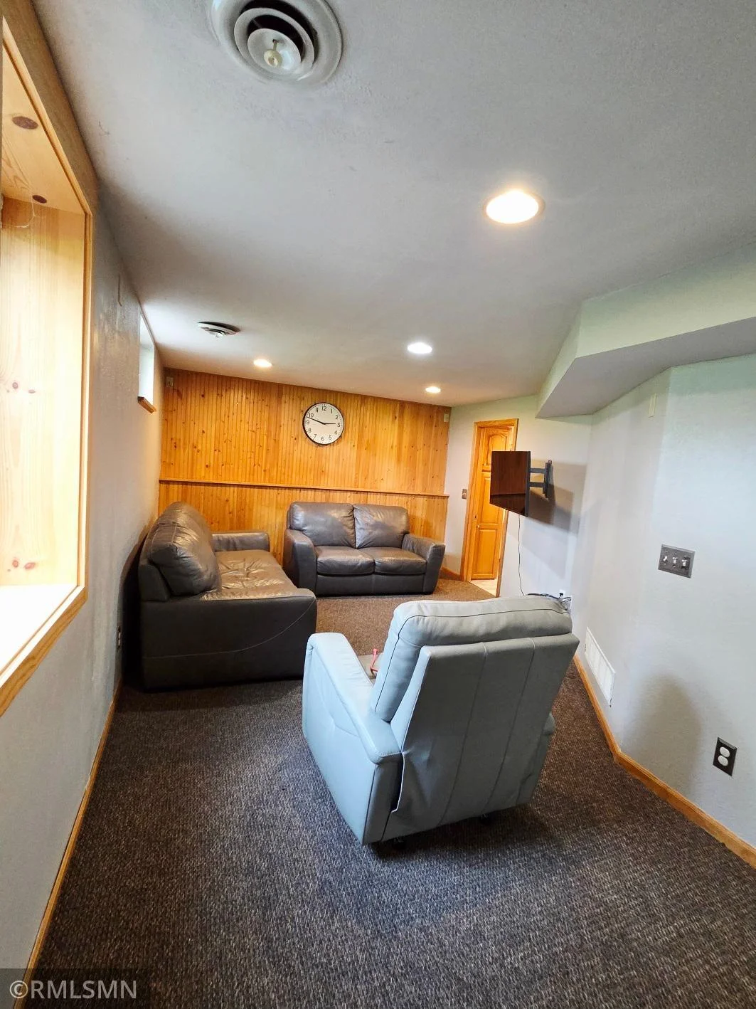 Cozy lower level.