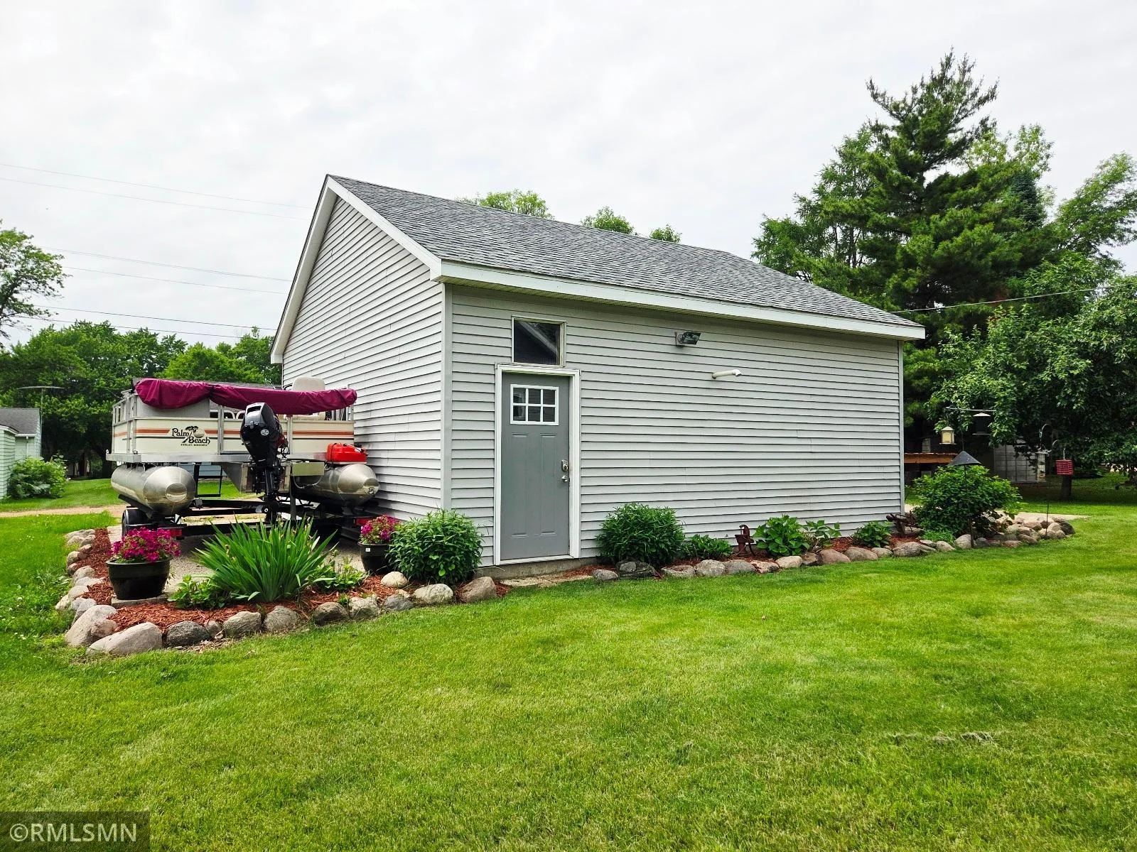 Heated, insulated garage with its own electric.