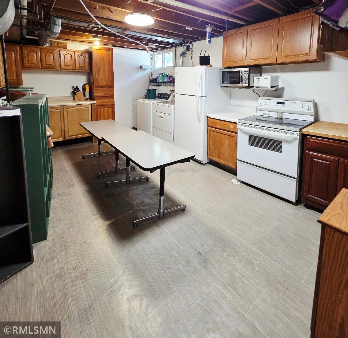 Storage/laundry area, also set up for kitchenette.
