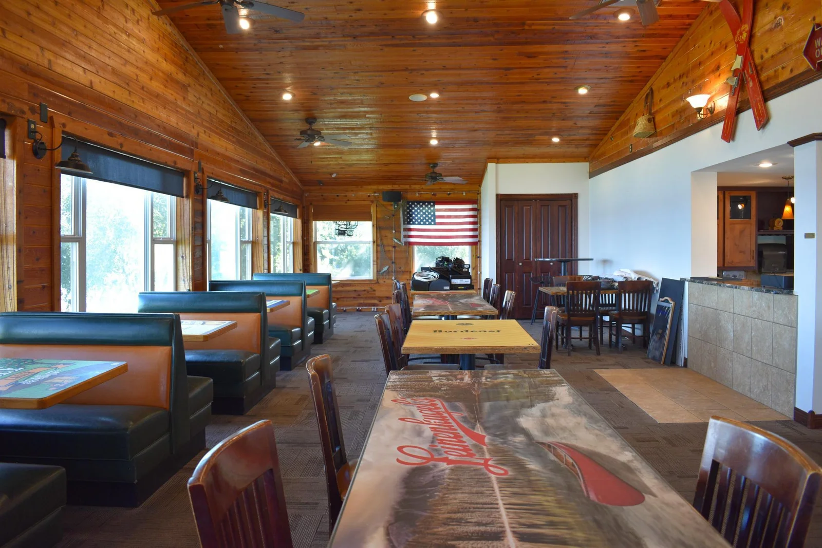 Lots of seating with Lake Views