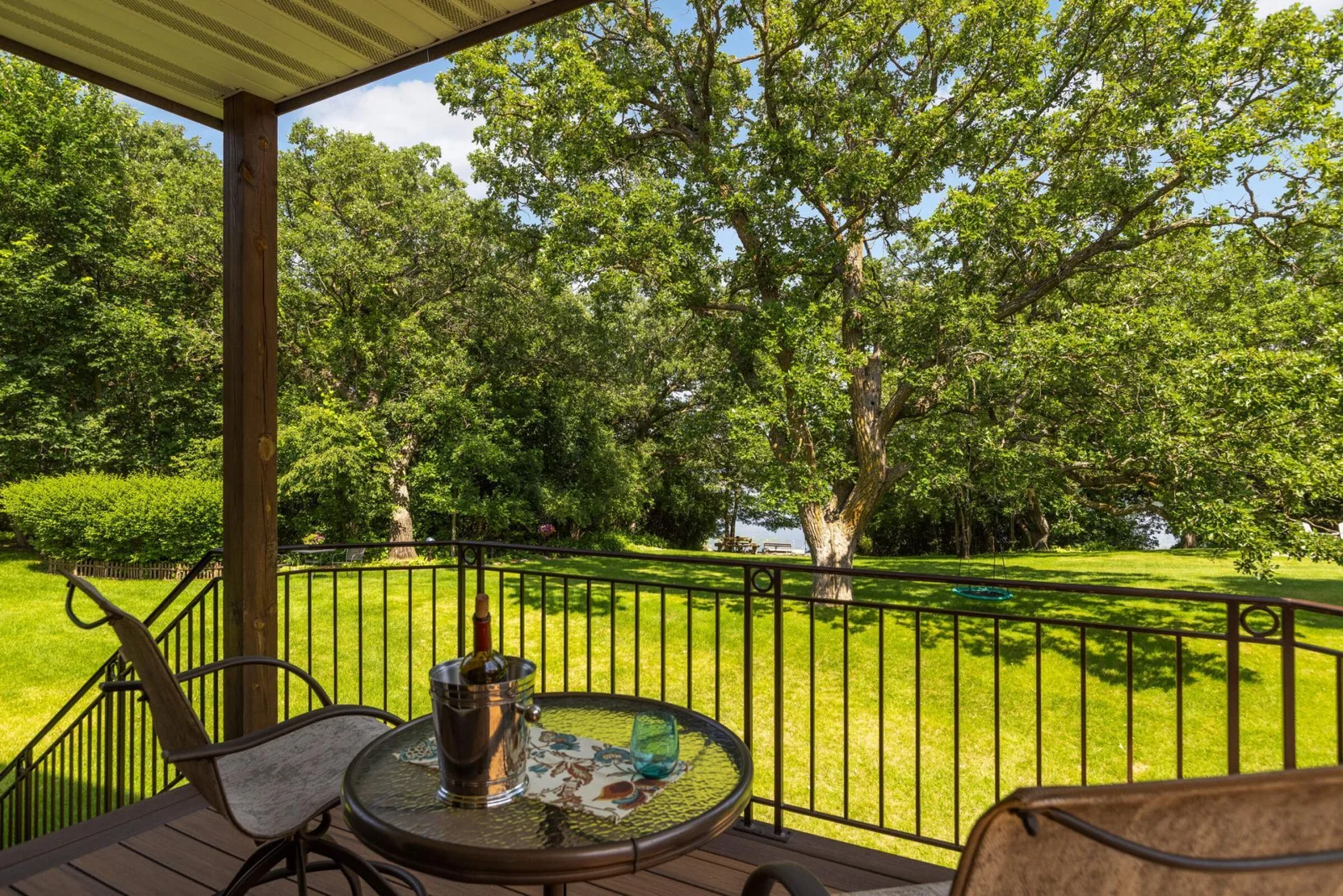 Just take it in from the deck off the livingroom